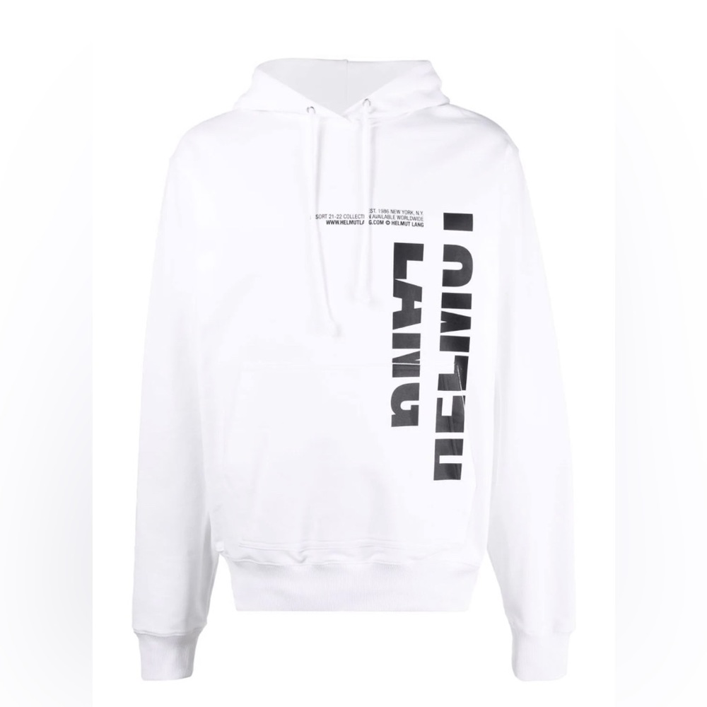 WHITE HELMUT LANG HOODIE!